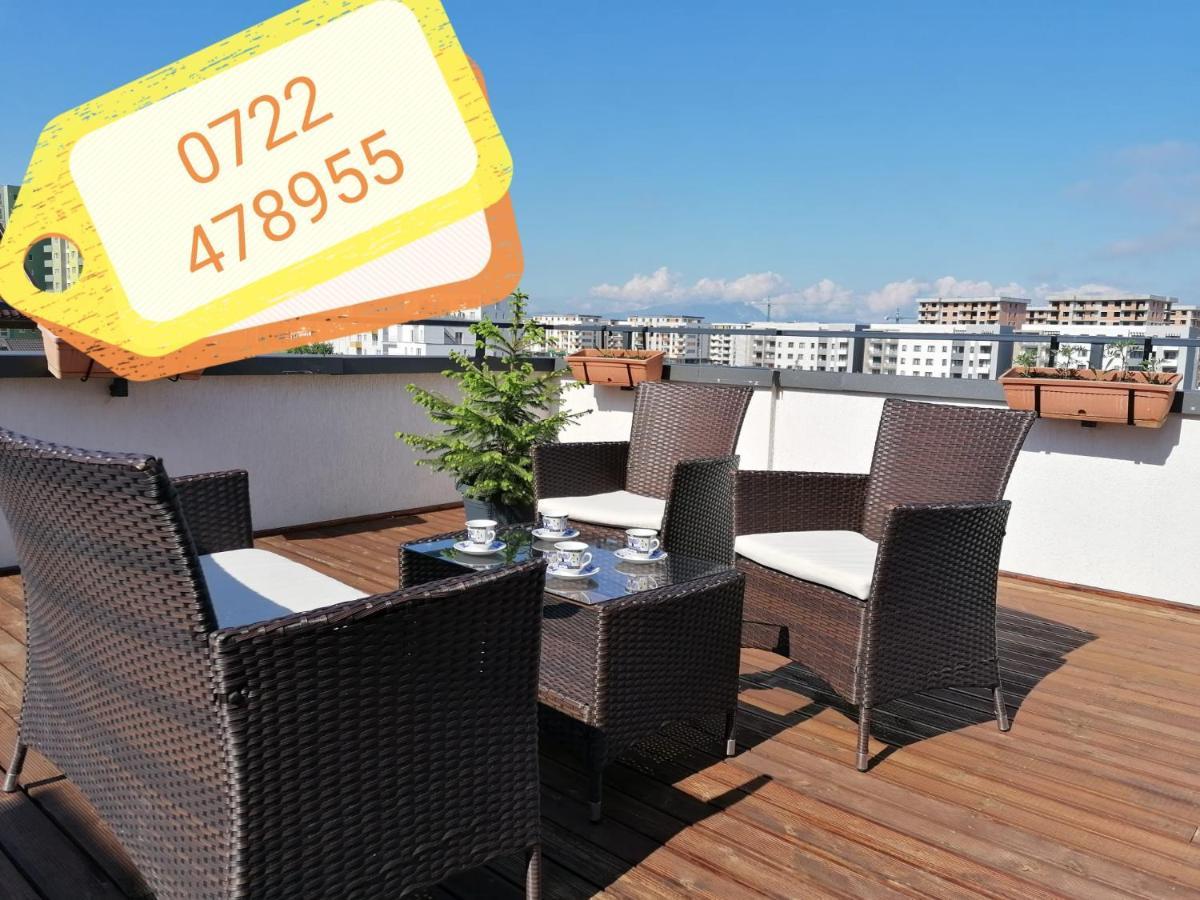 Ama Apartament Cu Terasa 50 Mp & Parcare 布拉索夫 外观 照片
